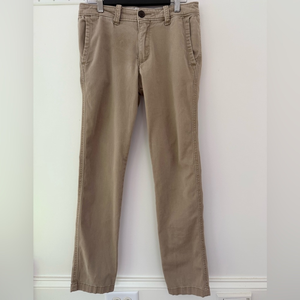 Abercrombie Kids Boys Chinos Pants A&F Skinny 
Straight Casual Formal Size 13 14